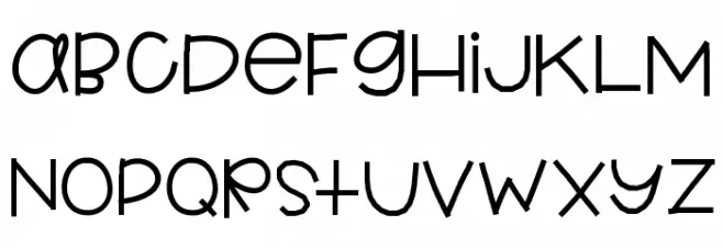 HelloKindergarten Schriftart Groß