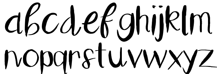 HelloLiza Font LOWERCASE