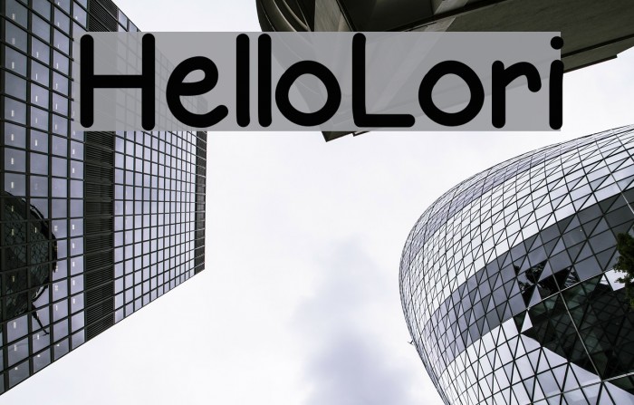 HelloLori Font examples