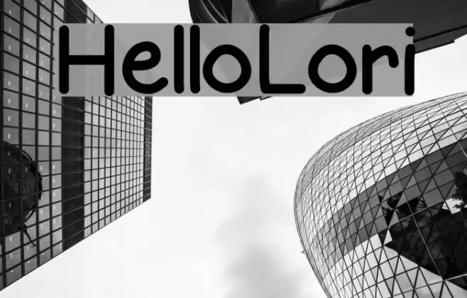 HelloLori Шрифта examples