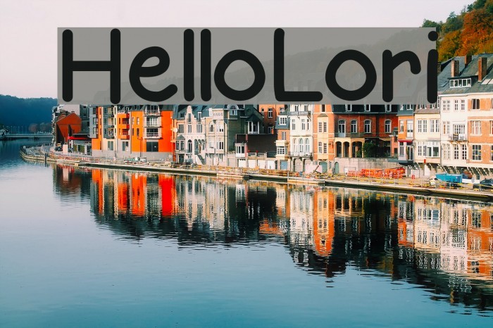 HelloLori Font examples