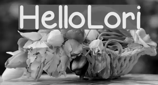 HelloLori Шрифта examples