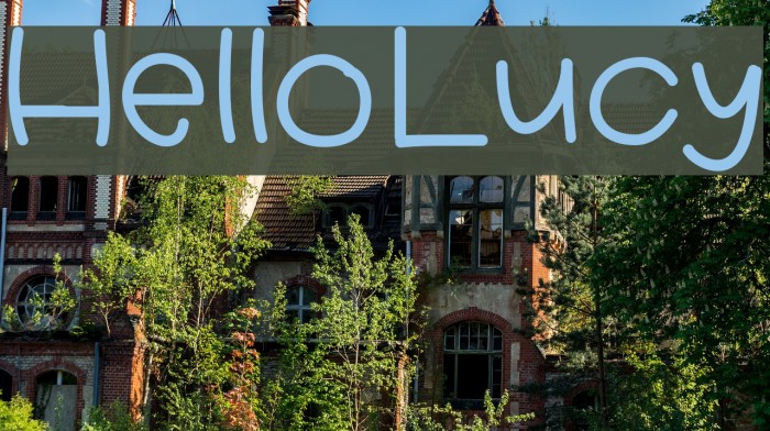 HelloLucy Font examples