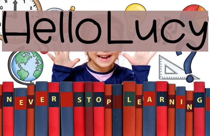 HelloLucy Font examples