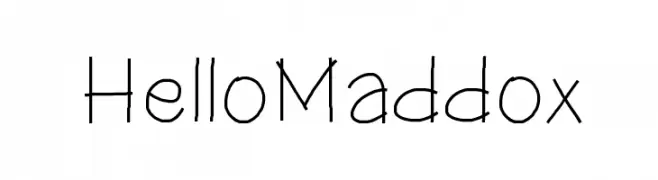 HelloMaddox  Descarca Fonturi Gratis
