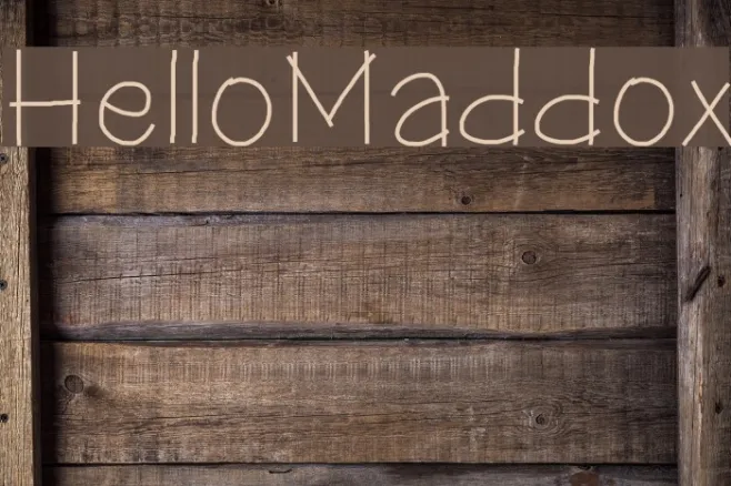 HelloMaddox Example 1