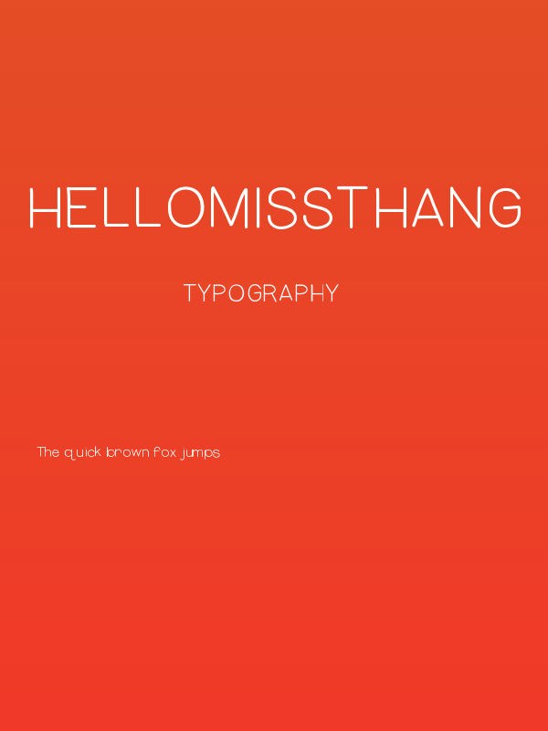 HelloMissThang Poster