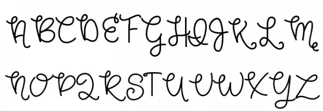 HelloMorgan Schriftart Groß