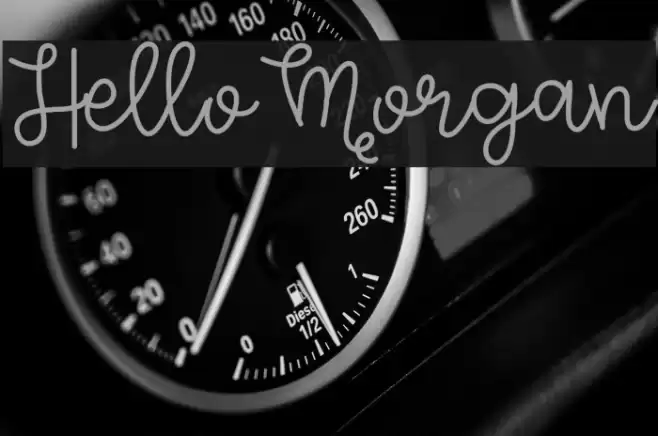 HelloMorgan Шрифта examples