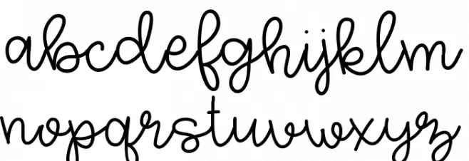 HelloMorgan Font LOWERCASE