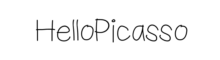 HelloPicasso फ़ॉन्ट