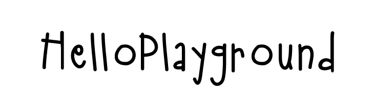 HelloPlayground  font caratteri gratis