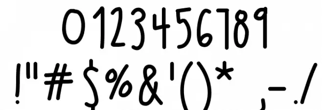 HelloPlayground Font OTHER CHARS