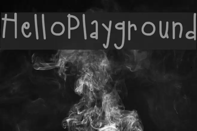 HelloPlayground Font examples