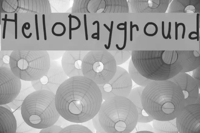 HelloPlayground Font examples