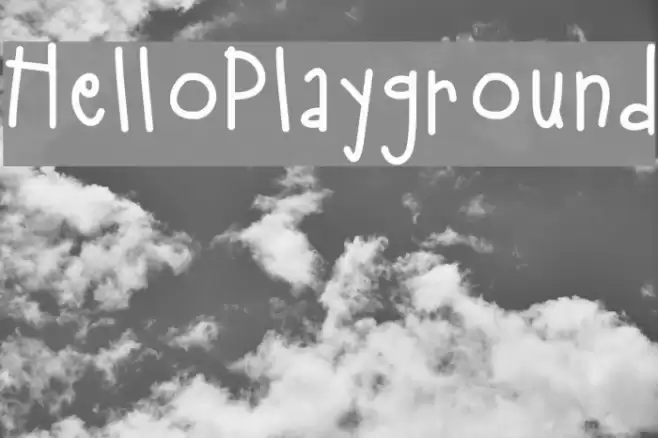 HelloPlayground Font examples