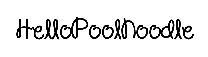 HelloPoolNoodle Шрифта