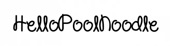 HelloPoolNoodle  Frei Schriftart Herunterladen