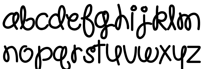 HelloPoolNoodle Font LOWERCASE