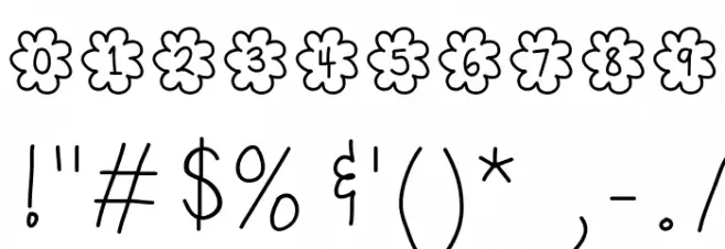 HelloPopcorn Font OTHER CHARS