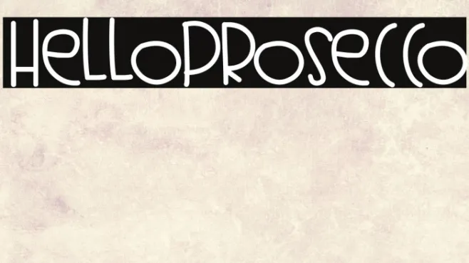 HelloProsecco Example 1