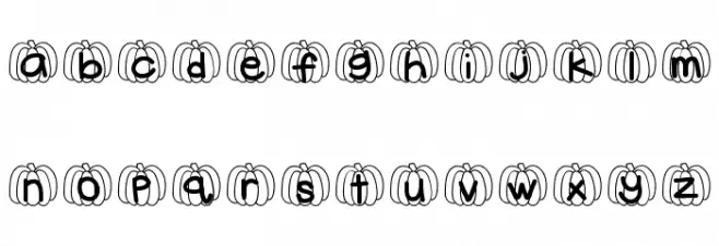 HelloPumpkin Fonte MINÚSCULAS