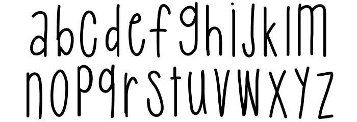 HelloQueenie Font LOWERCASE
