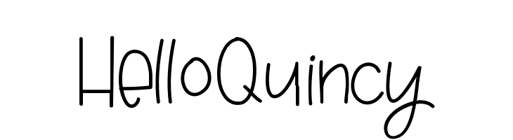 HelloQuincy  免费字体下载