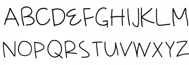 HelloRamona Font UPPERCASE