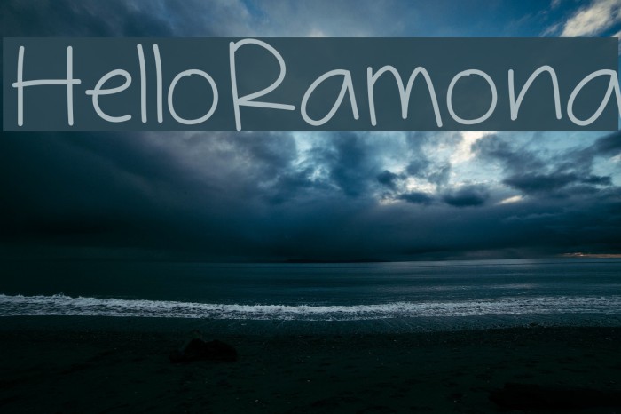 HelloRamona Font examples