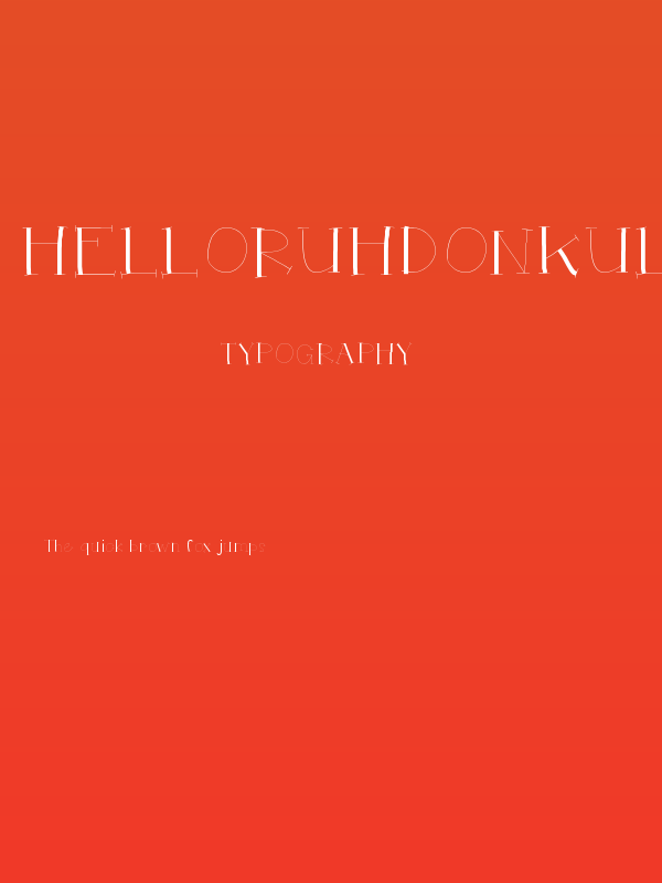 HelloRuhdonkulous Poster