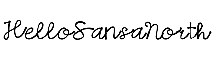 HelloSansaNorth  font caratteri gratis