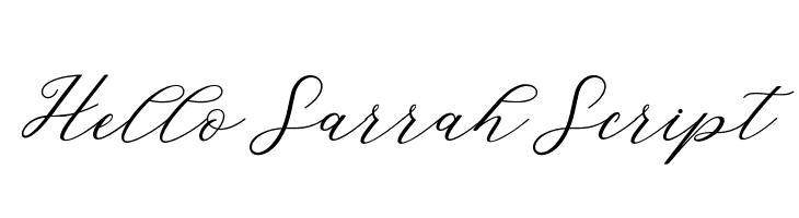 HelloSarrahScript Font