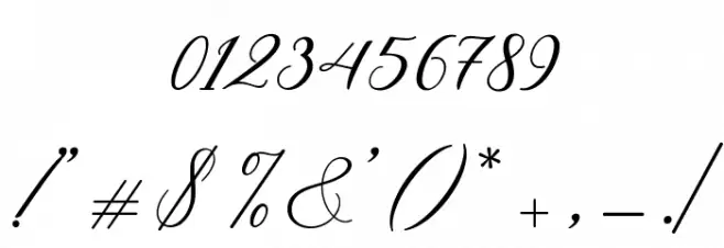 HelloSarrahScript Font OTHER CHARS