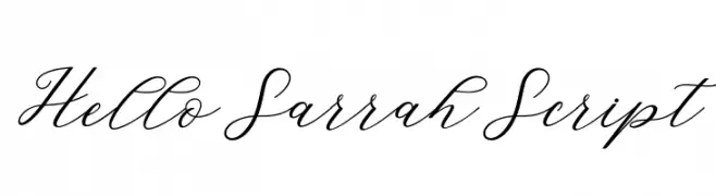 HelloSarrahScript  baixar fontes gratis