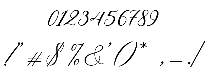HelloSarrahScript Font OTHER CHARS