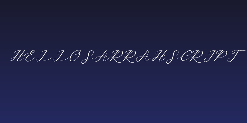HelloSarrahScript Social Header
