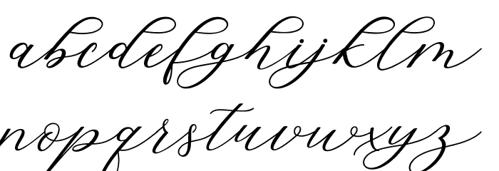 HelloSarrahScript Font LOWERCASE