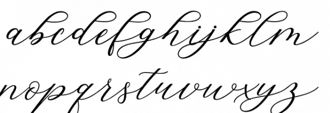 HelloSarrahScript फ़ॉन्ट लोअरकेस