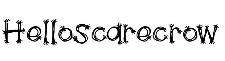 HelloScarecrow  Frei Schriftart Herunterladen