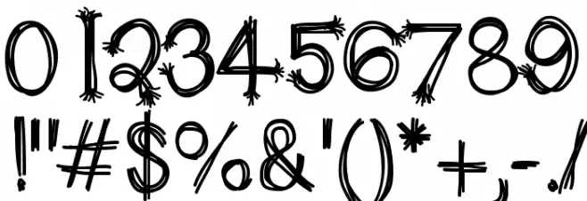 HelloScarecrow Font OTHER CHARS