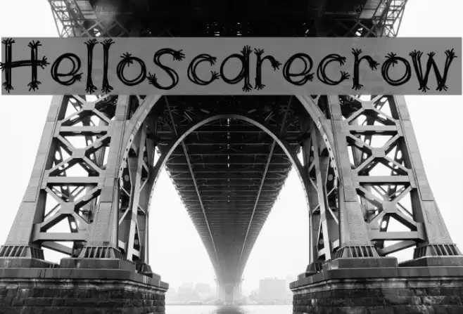 HelloScarecrow Font examples