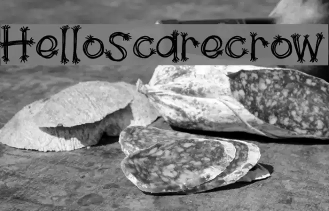 HelloScarecrow Font examples