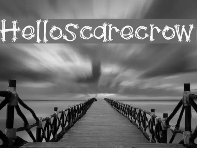HelloScarecrow Font examples