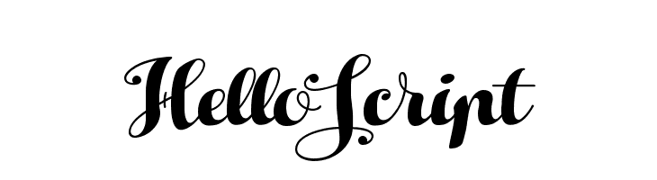 HelloScript  नि: शुल्क फ़ॉन्ट्स डाउनलोड