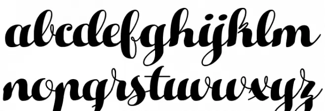 HelloScriptTrial フォント 小文字