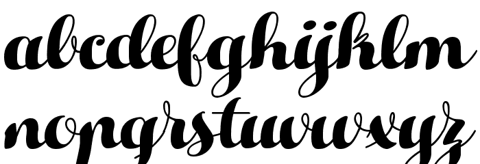 HelloScript Font LOWERCASE