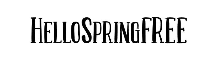 HelloSpringFREE  免费字体下载