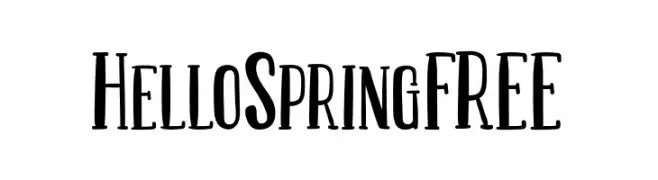 HelloSpringFREE  フリーフォントのダウンロード