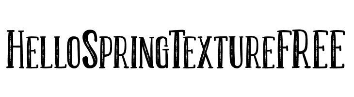 HelloSpringTextureFREE  Frei Schriftart Herunterladen
